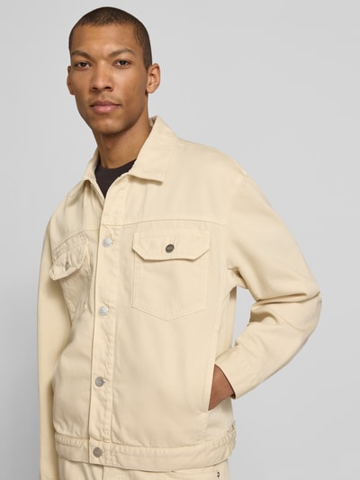 Wood Wood Jeansjacke mit Brusttaschen Modell 'Type 10' Ecru 3