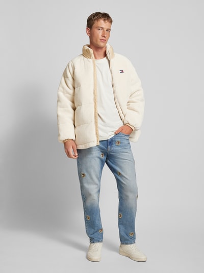 Tommy Jeans Jacke mit Teddyfell Offwhite 1