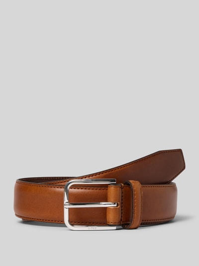 BOSS Riem van echt runderleer, model 'MADISON-B1_VLST_SZ35' Cognac - 1