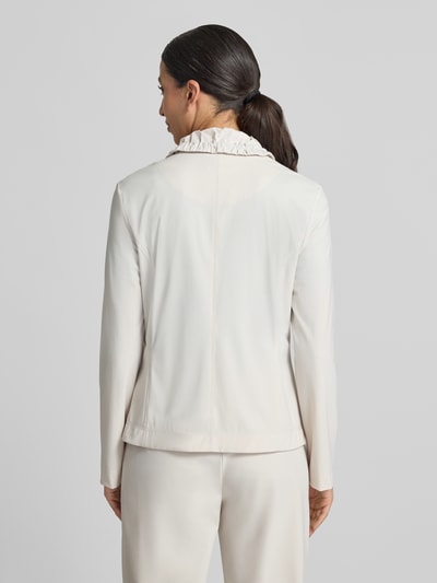 Marc Cain Slim fit blazer met stretch Zand - 5