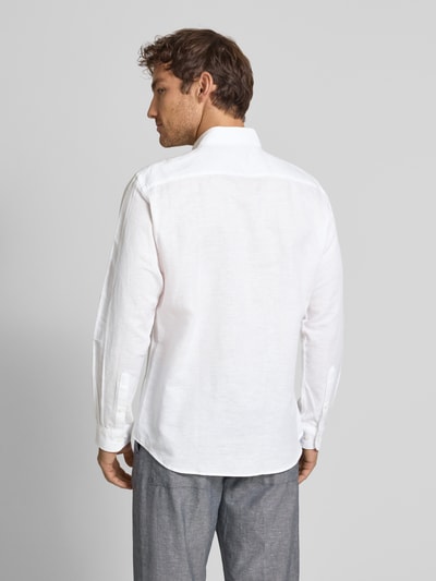 Jake*s Slim fit zakelijk overhemd met knoopsluiting Wit - 5