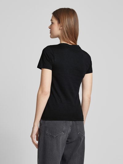 HUGO T-Shirt mit Label-Detail Black 5