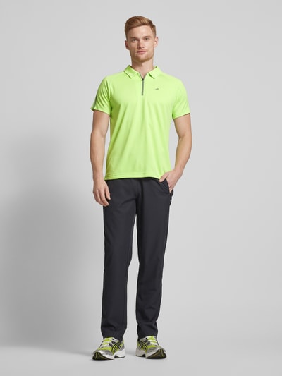 Joy Regular fit poloshirt met logoprint, model 'IVO' Appeltjesgroen - 1