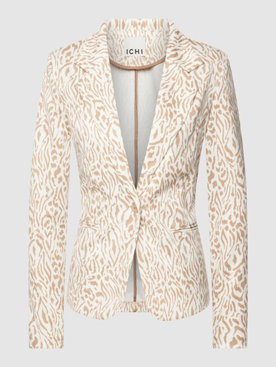 ICHI Blazer mit Allover-Print Modell 'Kate Print' Beige 2