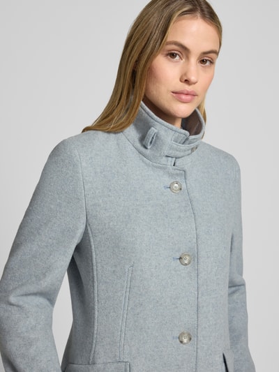 Cinque Lange jas met opstaande kraag, model 'Astrella' Lichtgrijs - 3