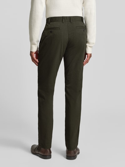 MCNEAL Slim fit stoffen broek met viscose Olijfgroen - 5