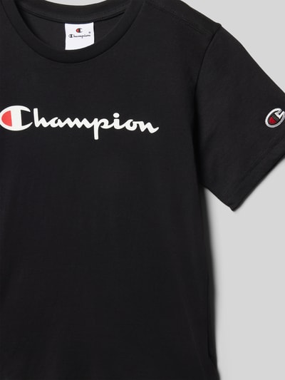 CHAMPION T-shirt met labelprint Zwart - 2