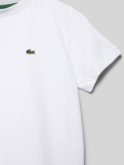 Lacoste T-Shirt mit Label-Detail Weiss 2