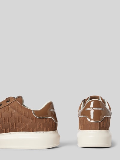 Karl Lagerfeld Sneakers met labelapplicatie, model 'KAPRI' Camel - 2