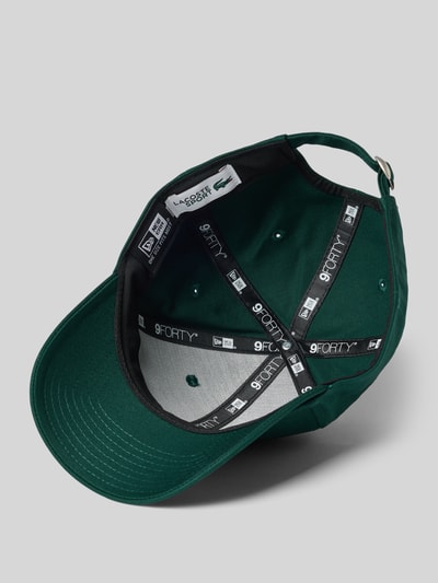 Produktfoto, Basecap aus reiner Baumwolle von Lacoste in Grün, Optik: Unifarben, Label-Patch, Ösen und Nähte, verstellbarer Riegel, Webware