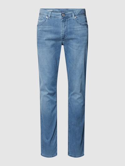 ALBERTO Regular fit jeans in 5-pocketmodel, model 'PIPE' Rookblauw - 2