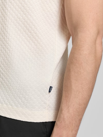 JOOP! COLLECTION T-Shirt mit geripptem Rundhalsausschnitt Offwhite 3