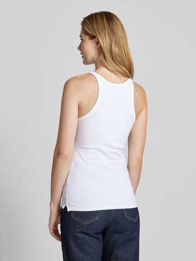 Zadig & Voltaire Tanktop mit Label-Stitching Modell 'ALBA' Weiss 5