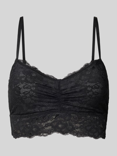 Snocks Bustier mit Spitze und verstellbaren Trägern Black 1