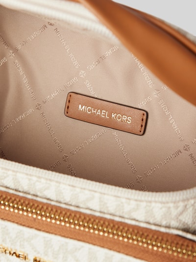 MICHAEL Michael Kors Handtasche mit Label-Applikation Modell 'SLATER' Offwhite 5