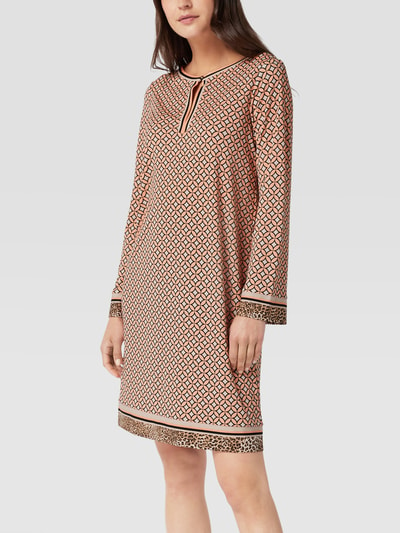 Marc Cain Midi-jurk met all-over motief Abrikoos - 4