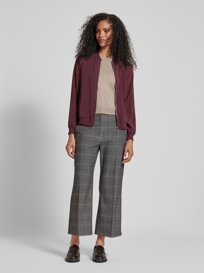 Vero Moda Regular fit bomberjack met fly-away-kraag, model 'COCO' Bordeaux - 1