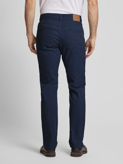 Christian Berg Men Straight Leg Chino mit Strukturmuster Marine 5