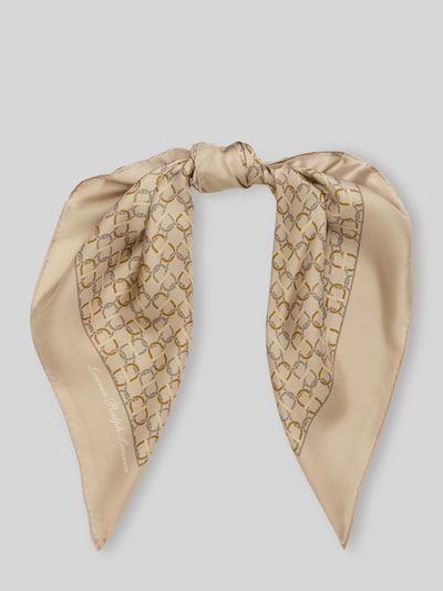 Lauren Ralph Lauren Tuch aus Seide mit Logo-Schriftzug Beige 1