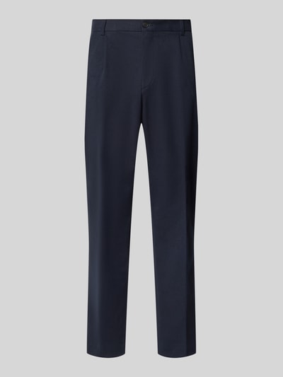 Produktfoto, Tapered Fit Hose aus Baumwoll-Mix Modell 'C-Perin' von BOSS in dunkelblau, schmal geschnitten, Herren Schmale Hose von BOSS