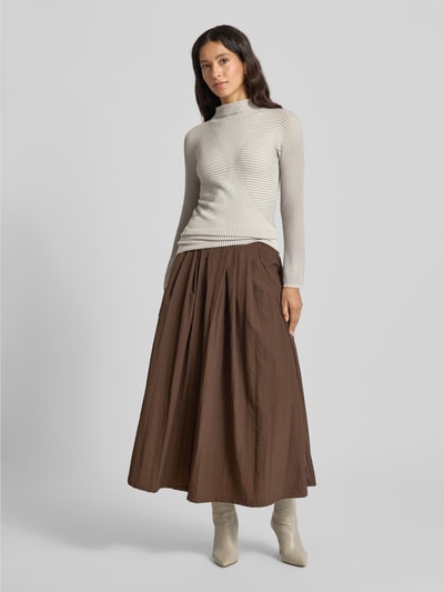 Emporio Armani Strickpullover mit Kaschmir-Anteil Taupe 1