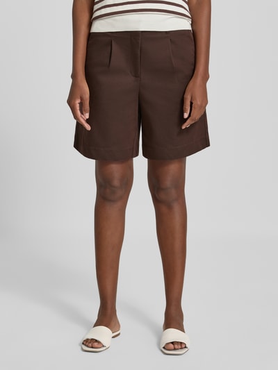 FREE/QUENT Bermudas mit Gesäßtaschen Modell 'HAYE' Dunkelbraun 4