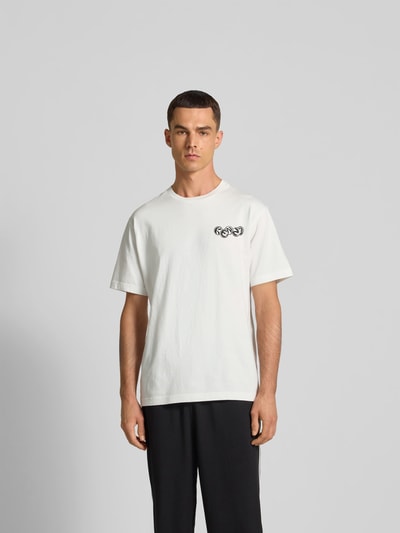 Kenzo Regular Fit T-Shirt mit Logo-Print Offwhite 4