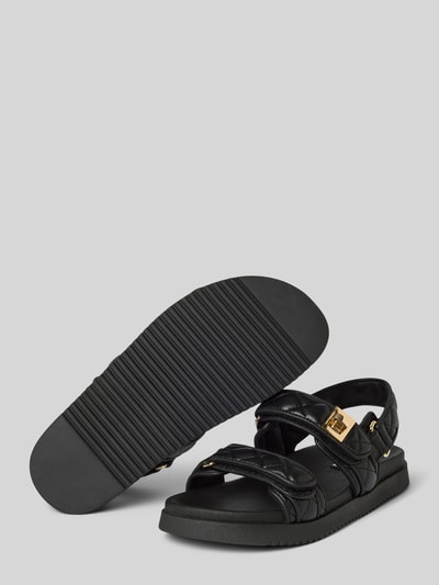 Steve Madden Ledersandale mit Klettverschluss Modell 'MONA-Q' Black 4