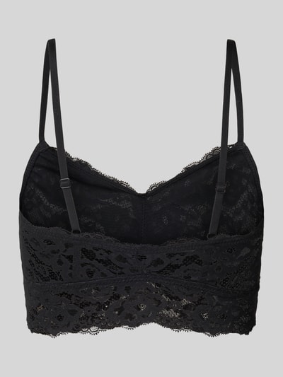Snocks Bustier mit Spitze und verstellbaren Trägern Black 3