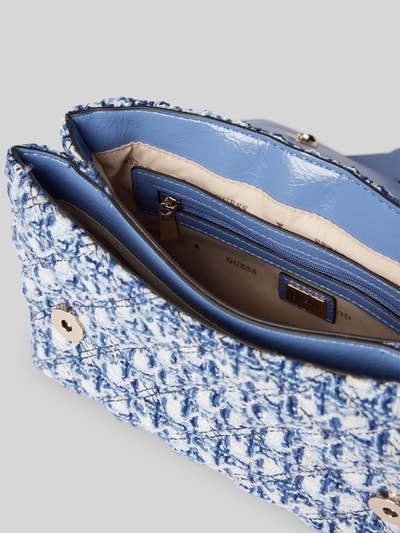 Guess Handtasche mit Label-Applikation Modell 'GIULLY' Blau 5