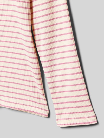 Only Regular fit shirt met lange mouwen in riblook, model 'MAUDE' Mauve - 2