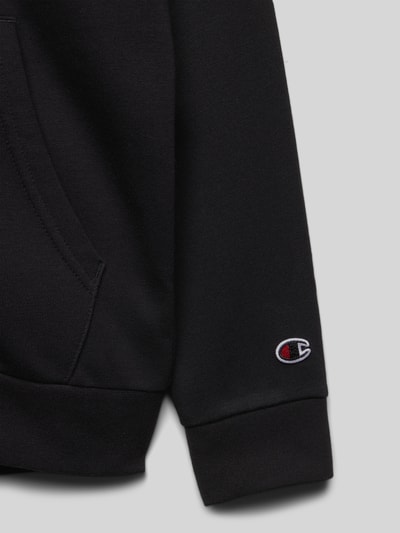 CHAMPION Sweatjacke mit Label-Stitching Black 2