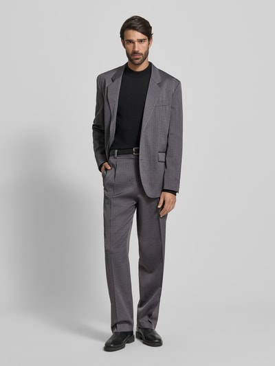 HUGO Loose Fit Anzughose aus Schurwoll-Mix Modell 'FLIPS251X' Mittelgrau 1