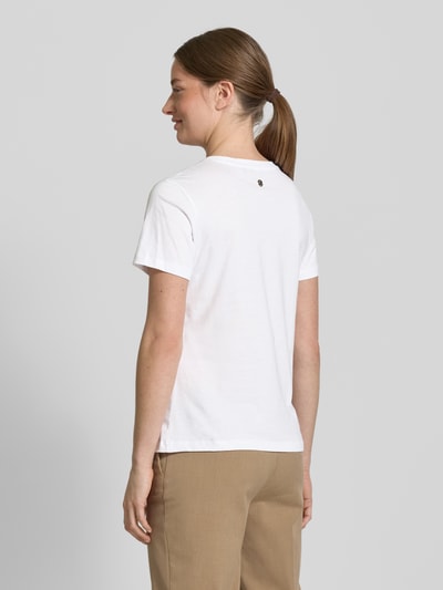 JOOP! T-shirt met strass-steentjes, model 'Tolu' Beige - 5