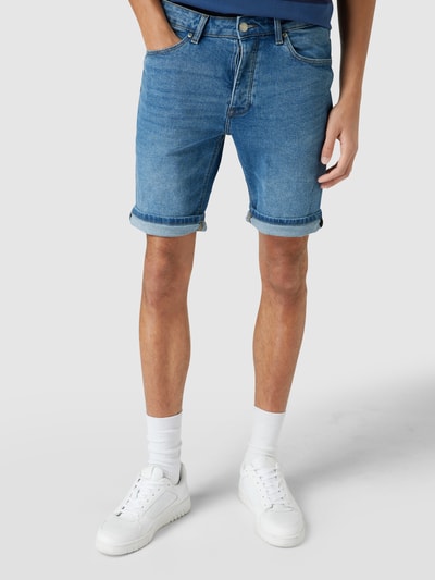 REVIEW Jeansshorts mit 5-Pocket-Design Dunkelblau 4