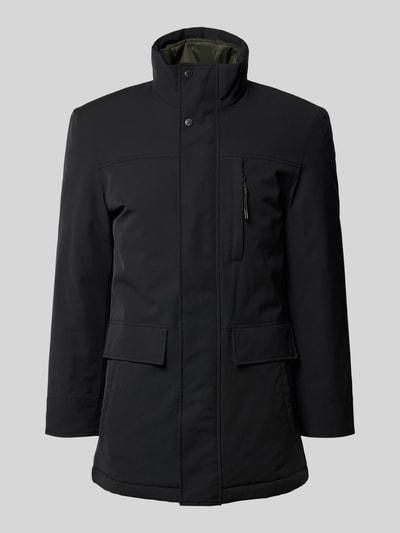 Christian Berg Men Jacke mit Stehkragen und Pattentaschen Black 2