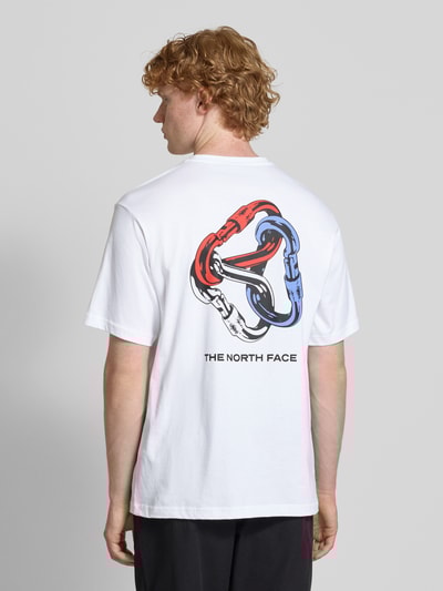 The North Face T-shirt z nadrukiem z logo Biały 4