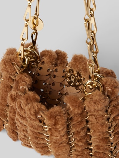 Rabanne Handtasche mit Label-Detail Camel 5