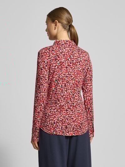Marc O'Polo Regular fit shirt met lange mouwen van viscosemix Rood - 5