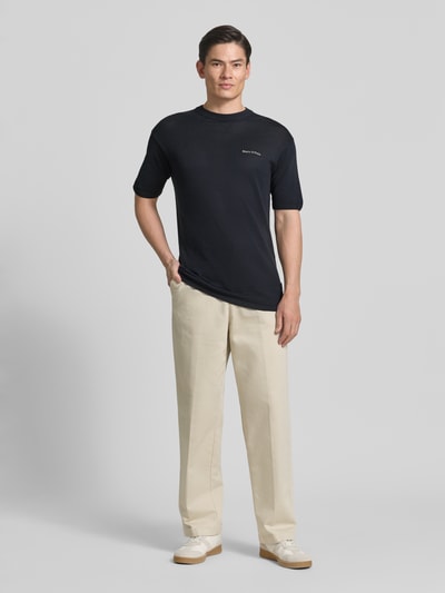 Marc O'Polo Regular Fit T-Shirt aus reiner Baumwolle Marc O'Polo × DFB Travel Collection Dunkelblau 1