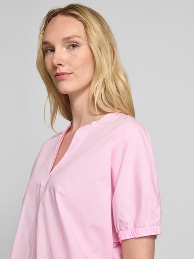 Emily Van den Bergh Blusenshirt mit elastischen Ärmelabschlüssen Rosa 3