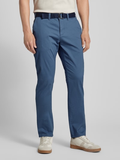 MCNEAL Slim Fit Chino mit Gürtel Blau 4