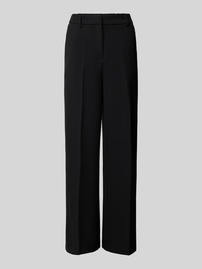 YAS Wide Leg Stoffhose mit Bügelfalten Modell 'LIKKA' Black 2