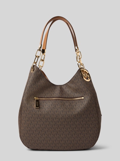 MICHAEL Michael Kors Handtasche mit Label-Applikation Modell 'LILLIE' Dunkelbraun 4