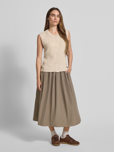 s.Oliver RED LABEL Regular fit spencer met alpaca Beige - 1