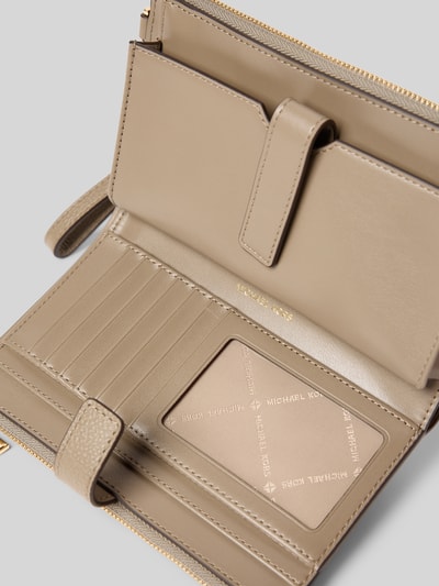 MICHAEL Michael Kors Portemonnee met draaglus, model 'JET SET' Taupe - 3