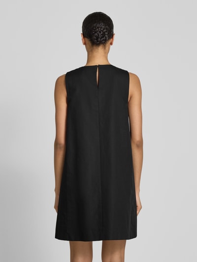 Weekend Max Mara Minikleid aus Baumwoll-Leinen-Mix Modell 'RACER' Black 5