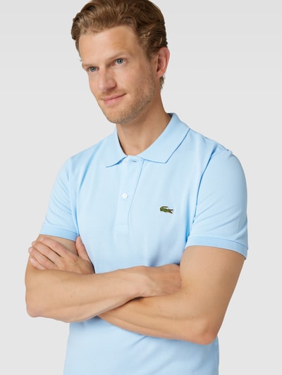 Lacoste Poloshirt met logostitching Lichtblauw - 3