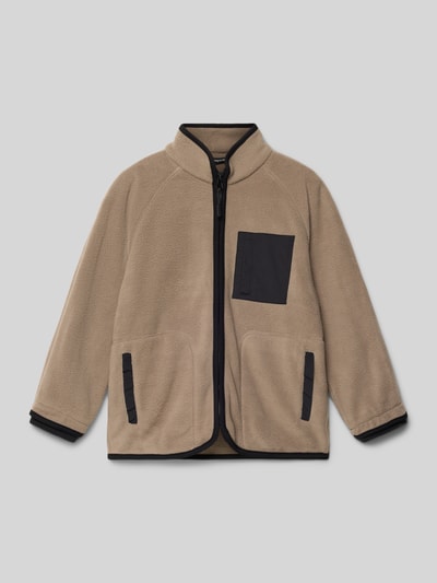 Mayoral Regular Fit Fleecejacke mit Brusttasche Mittelgrau 1