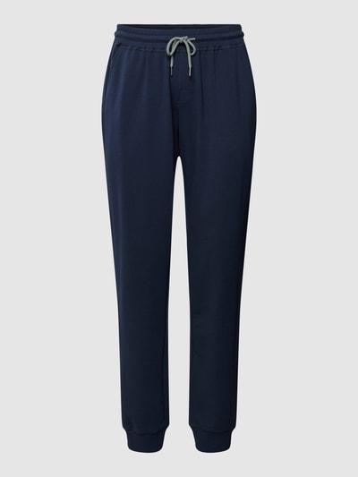 Schiesser Sweatpants met contrastpaspels Donkerblauw - 2